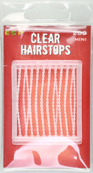 Stopery do kulek proteinowych i pelletu E-S-P Hairstops Clear MINI 200szt