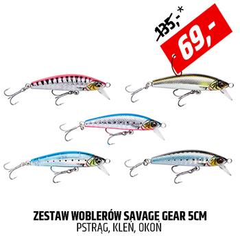 Zestaw Woblerów Savage Gear Gravity Minnow