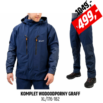 Wodoodporny komplet wędkarski Graff 606-B/706-B
