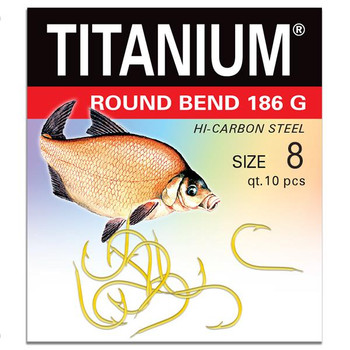 Haczyki Titanium ROUND BEND 186