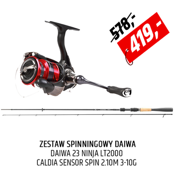 Zestaw spinningowy Daiwa Caldia Sensor Spin z kołowrotkiem Ninja