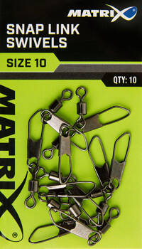 Agrafka z krętlikiem Matrix Snap Link Swivels