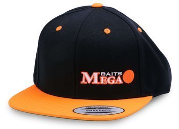 Czapka Megabaits Limited Edition 2019 flat front - snapback 665 black - fluo orange