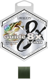 Dragon Guide 8X Spinn 0.10mm 8.2kg zielona- plecionka spinningowa