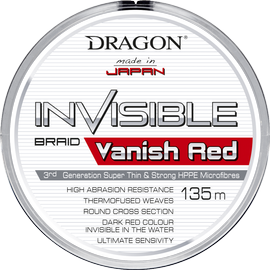 Dragon Invisible Vanish Red Momoi 0.18mm 17.5kg - plecionka wędkarska