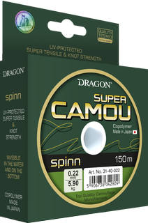 Dragon Super Camou Spinn 0.18mm 4kg 150m - żyłka wędkarska