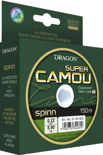 Dragon Super Camou Spinn 0.25mm 7,1kg 150m - żyłka wędkarska