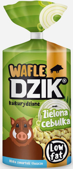 Dzik Wafle Kukurydziane Low Fat Zielona Cebulka