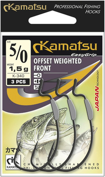 Haczyki Kamatsu Offset Weighted Front