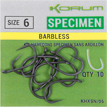 Haczyki Korum Xpert Specimen Barbless