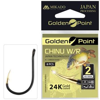 Haczyki Mikado Golden Point Chinu W/R