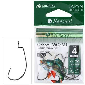 Haczyki Sensual Offset Worm Mikado