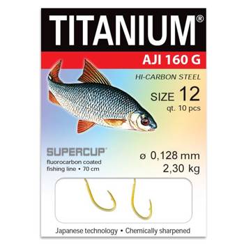 Haczyki z przyponem Titanium Aji 160 Pro Roach