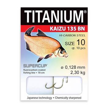 Haczyki z przyponem Titanium Kaizu 135 Pro Bream