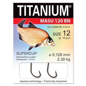 Haczyki z przyponem Titanium Masu 120 Pro Bream