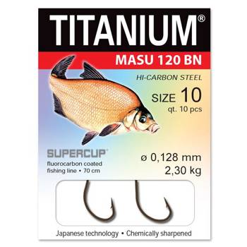 Haczyki z przyponem Titanium Masu 120 Pro Bream