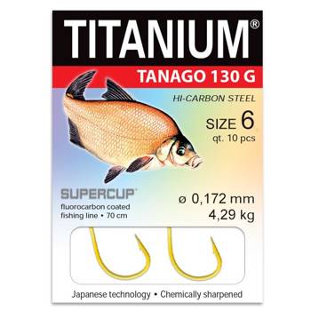 Haczyki z przyponem Titanium Tanago 130 Pro Bream