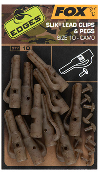 Klipsy Fox Edges Camo Slik Lead Clip + Pegs