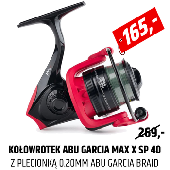 Kołowrotek Abu Garcia Max X z nawiniętą plecionką