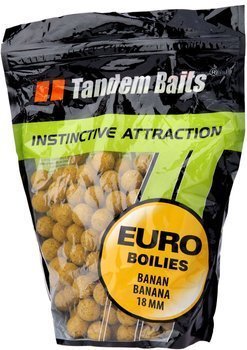 Kulki haczykowe Tandem Baits Euro Boilies 1kg - Banan
