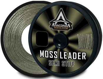 Materiał przyponowy Anaconda Semi Stiff Moss Leader