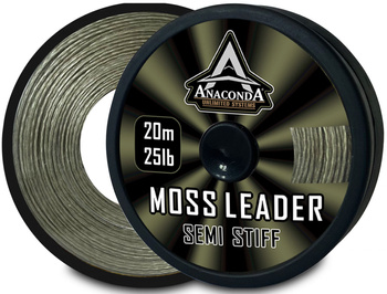 Materiał przyponowy Anaconda Semi Stiff Moss Leader