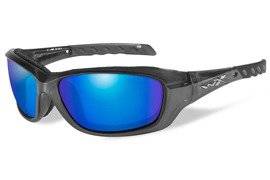 Okulary polaryzacyjne WileyX Gravity Blue Mirror Black Crystal Frame