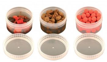 Pojemniki na przynęty Fox Bait Tubs Half Size Size Clear