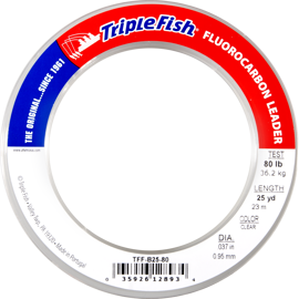 Przypon fluorocarbonowy Dragon A.F.W. Triple Fish clear