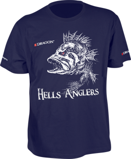 T-Shirt Dragon Hells Anglers OKOŃ S granatowy