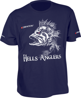 T-Shirt Dragon Hells Anglers OKOŃ XXXL granatowy