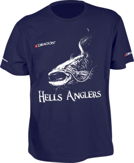 T-Shirt Dragon Hells Anglers SUM S granatowy