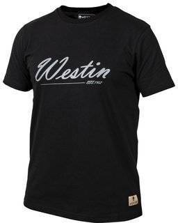 Westin Old School T-Shirt Black Rozmiar L - koszulka wędkarska