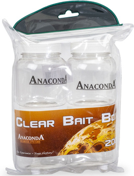 Zestaw 4 pudełek Anaconda Clear Bait Box