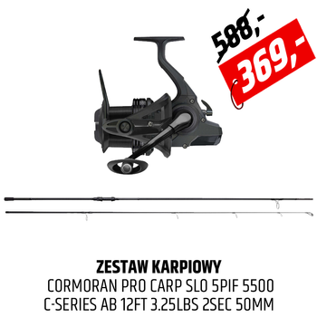 Zestaw Wędka Prologic C-Series Ab + kołowrotek Cormoran