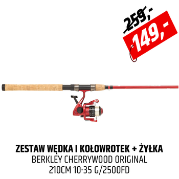 Zestaw wędka i kołowrotek Berkley Cherrywood Original