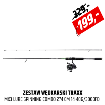 Zestaw wędkarski Traxx MX3 Lure Spinning Combo